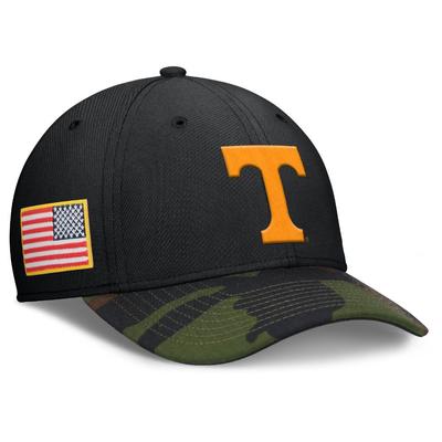 Tennessee Nike Military Dri-fit Rise Swooshflex Cap