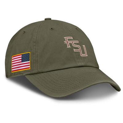 Florida State Nike Military Club Unstructured Tri-Glide Cap