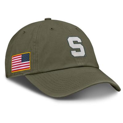 Michigan State Nike Military Club Unstructured Tri-Glide Cap