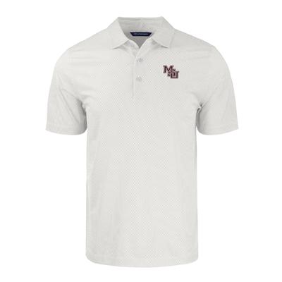 Mississippi State Cutter & Buck Interlock Symmetry Print Polo