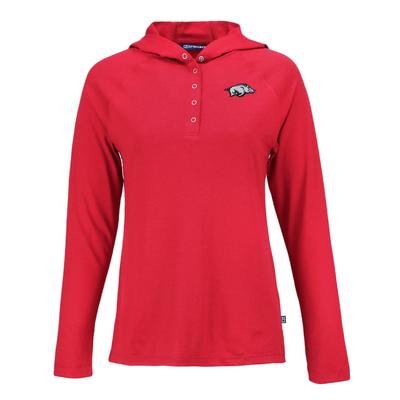 Arkansas Cutter & Buck Women's Coastline Epic Comfort Hoodie