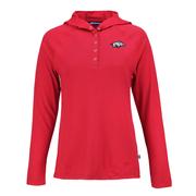  Arkansas Cutter & Buck Women's Coastline Epic Comfort Hoodie