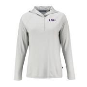  Lsu Cutter & Buck Women's Coastline Epic Comfort Hoodie