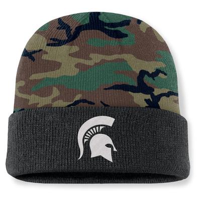 Michigan State Nike Military Terra Standard Cuff Beanie