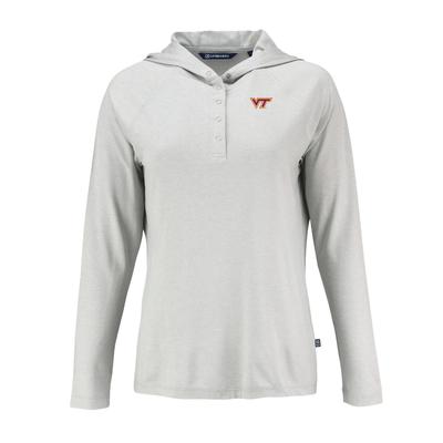 Virginia Tech Cutter & Buck Women's Coastline Epic Comfort Hoodie