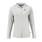  Virginia Tech Cutter & Buck Women's Coastline Epic Comfort Hoodie