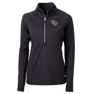 UCF Cutter & Buck Adapt Eco Half Zip Pullover BLACK