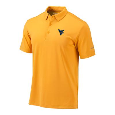 West Virginia Columbia Golf Omni Wick Drive Polo