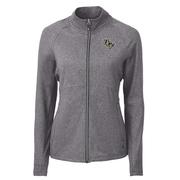  Ucf Cutter & Buck Women's Adapt Eco Knit Heather Full Zip Jacket