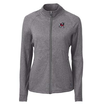 Georgia Cutter & Buck Women's Adapt Eco Knit Heather Full Zip Jacket