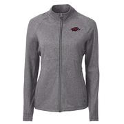  Arkansas Cutter & Buck Women's Adapt Eco Knit Heather Full Zip Jacket