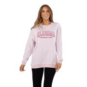  Alabama Chicka- D Oversized Embroidery Warm Up Crew