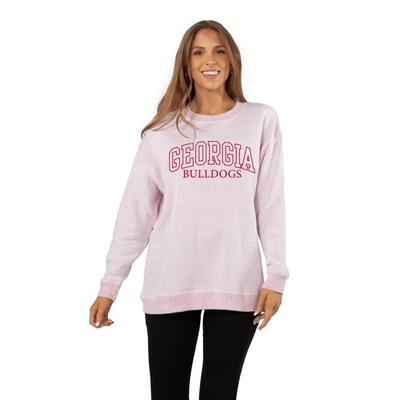 Georgia Chicka-D Oversized Embroidery Warm Up Crew