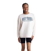  West Virginia Chicka- D Oversized Embroidery Warm Up Crew