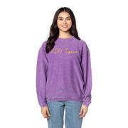  Lsu Chicka- D Heavy Script Corded Sweatshirt