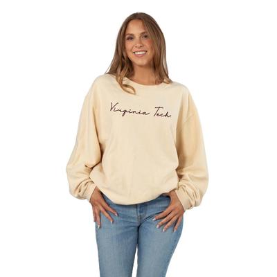 Virginia Tech Chicka-D Heavy Script Corded Sweatshirt