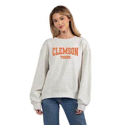 Clemson Chicka-D Chenille Fill Embroidery Old School Crew