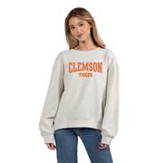  Clemson Chicka- D Chenille Fill Embroidery Old School Crew