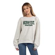  Michigan State Chicka- D Chenille Fill Embroidery Old School Crew