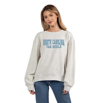 UNC Chicka-D Chenille Fill Embroidery Old School Crew