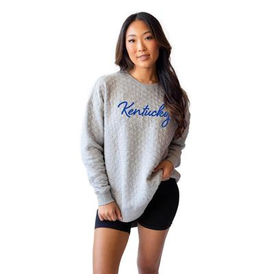 Kentucky Chicka-D Study Group Embroidery Quilted Pullover