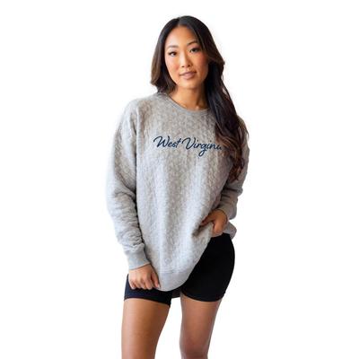 West Virginia Chicka-D Study Group Embroidery Quilted Pullover