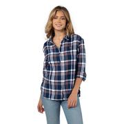  Virginia Chicka- D Boyfriend Plaid Woven Shirt