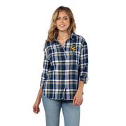  West Virginia Chicka- D Boyfriend Plaid Woven Shirt