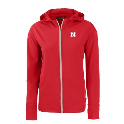 Nebraska Cutter & Buck Women`s Daybreak Full Zip Hoodie