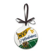  West Virginia Ceramic Flat Ornament