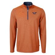  Auburn Cutter & Buck Vault Eagle A Eco Pique Micro Stripe 1/2 Zip Pullover