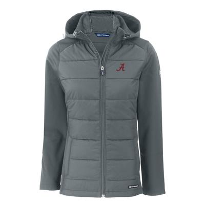 Alabama Cutter & Buck Women's Evoke Hybrid Eco Softshell Full Zip Jacket