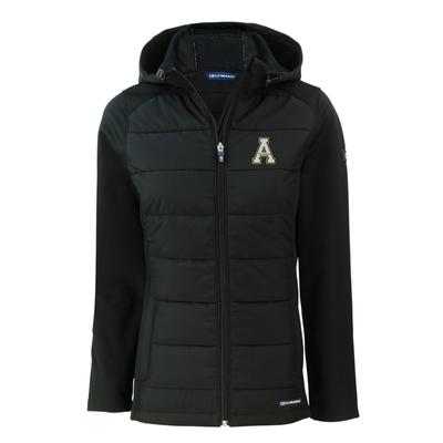 App State Cutter & Buck Women's Evoke Hybrid Eco Softshell Full Zip Jacket