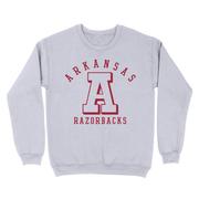  Arkansas B- Unlimited Block Letter Crew