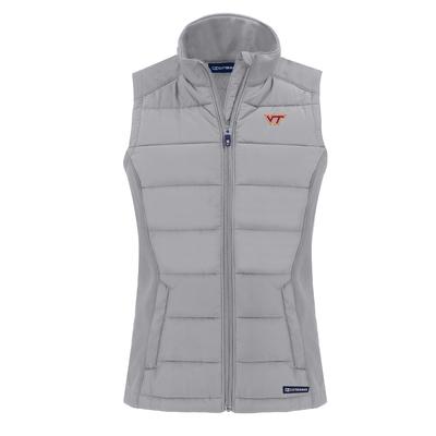 Virginia Tech Cutter & Buck Women's Evoke Hybrid Vest