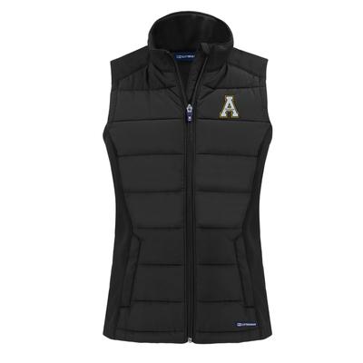 App State Cutter & Buck Women's Evoke Hybrid Vest