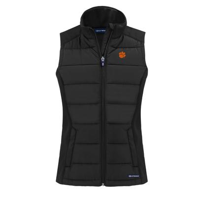 Clemson Cutter & Buck Women's Evoke Hybrid Vest