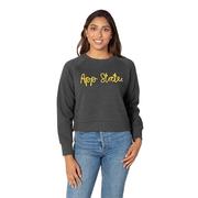  App State Chicka- D Rope Embroidery Boxy Raglan Crew