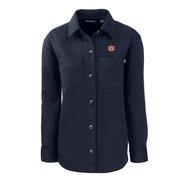  Auburn Cutter & Buck Women's Roam Eco Knit Shirt Jacket