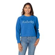  Kentucky Chicka- D Rope Embroidery Boxy Raglan Crew