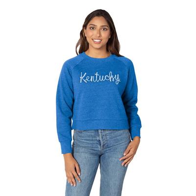 Kentucky Chicka-D Rope Embroidery Boxy Raglan Crew