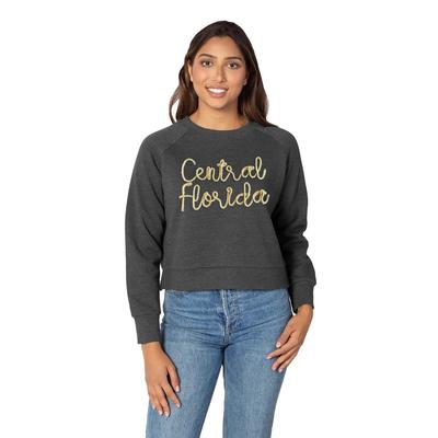 UCF Chicka-D Rope Embroidery Boxy Raglan Crew