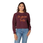  Virginia Tech Chicka- D Rope Embroidery Boxy Raglan Crew