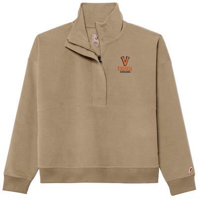 Virginia League Women's Stretch Cord 1/2 Zip