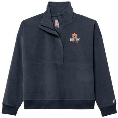 Auburn League Women's Stretch Cord 1/2 Zip