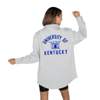 Kentucky Gameday Couture Way To Go Fleece Applique Shacket