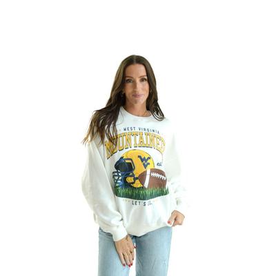 West Virginia Gameday Social Malone Multimedia Oversized Crew