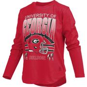  Georgia Pressbox Women's Sheffield Long Sleeve Curved Hem Top