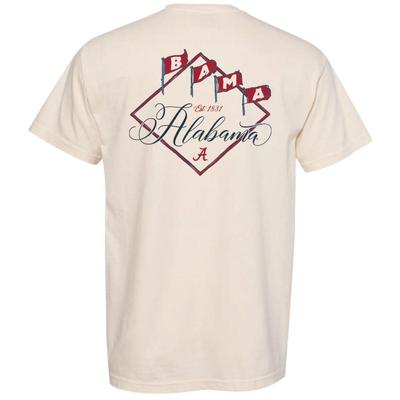 Alabama Flags Stylized Script Comfort Colors Tee