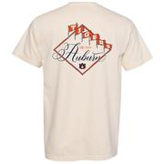  Auburn Flags Stylized Script Comfort Colors Tee